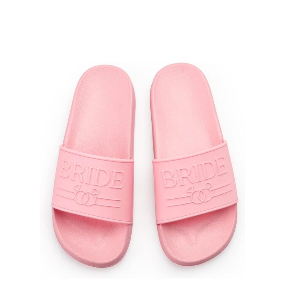 Bride Flip Flops Pool Side Pink sandals Shoes Large 40/41 Size 9 Women’s.
